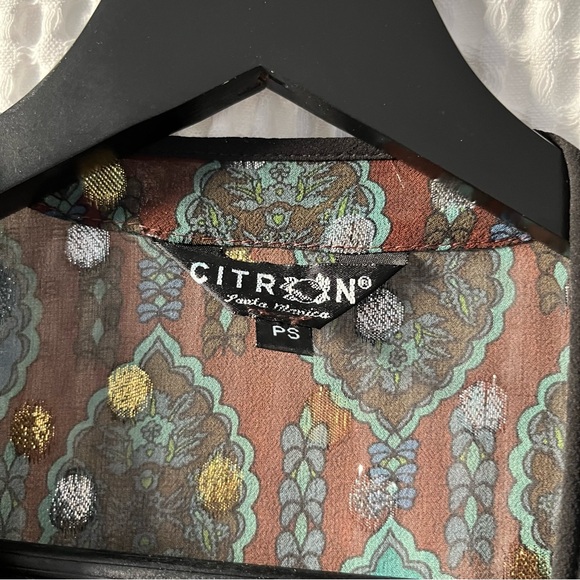 Citron Santa Monica sheer silk jacket - Picture 2 of 7